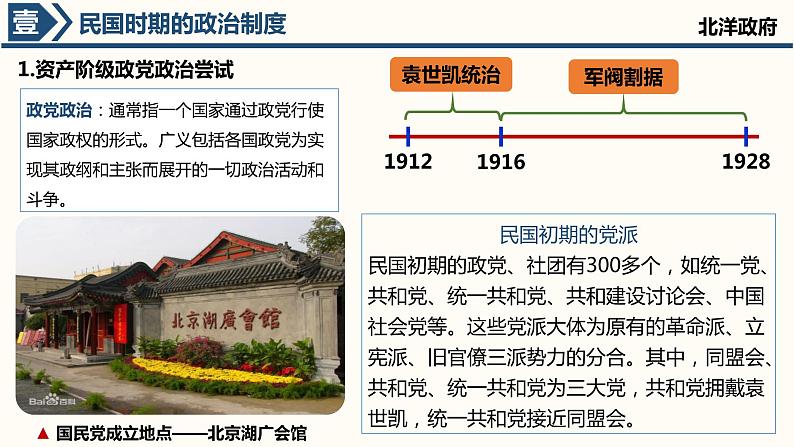 2021-2022学年统编版选择性必修一 第3课 中国近代至当代政治制度的演变 课件06