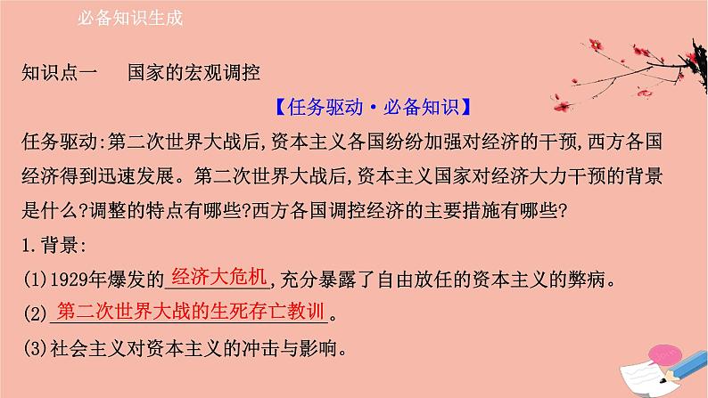 高中历史第八单元20世纪下半叶世界的新变化第19课资本主义国家的新变化课件新人教版必修中外历史纲要下03