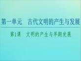 高中历史第1单元古代文明的产生与发展第1课文明的产生与早期发展课件新人教版必修中外历史纲要下