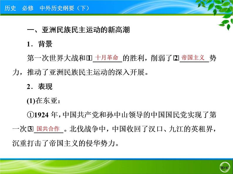 人教统编版必修中外历史纲要下第16课 亚非拉民族民主运动的高涨 课件（37张ＰＰＴ）第7页