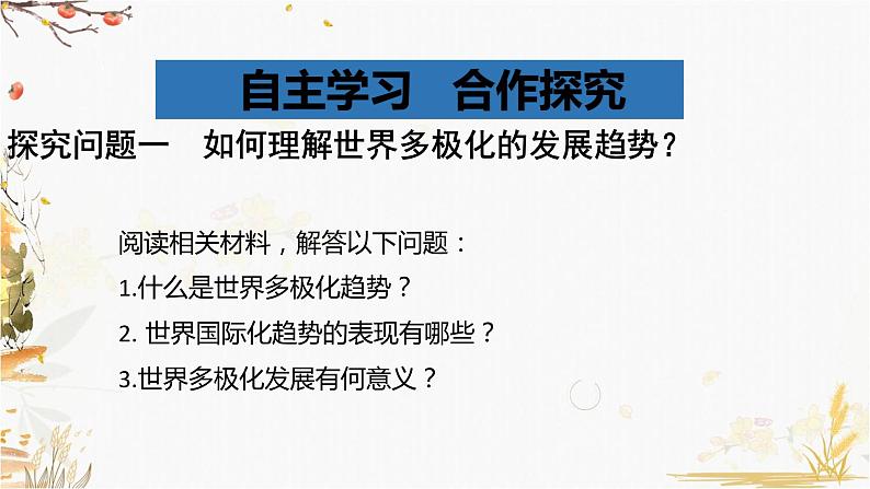 高中历史必修中外历史纲要下 第22课 世界多极化与经济全球化（二）课件PPT06