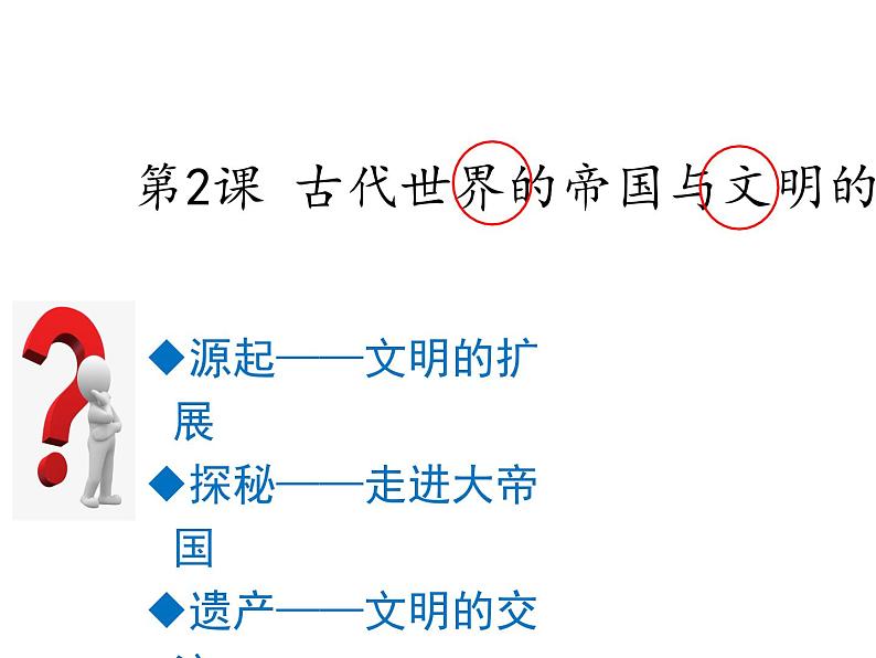 历史统编版必修中外历史纲要下第2课古代世界的帝国与文明的交流（共28张ppt）第3页