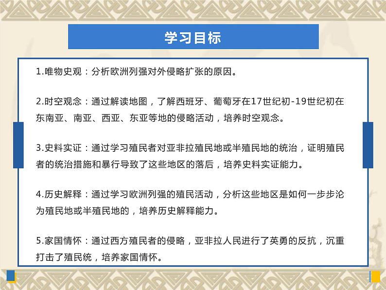 高中历史统编版必修中外历史纲要下册第12课资本主义世界殖民体系的形成（共19张ppt）第2页