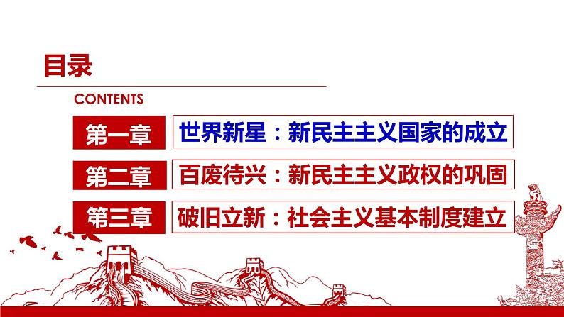 高中历史统编版纲要上第26课 中华人民共和国成立和向社会主义过渡  课件  25PPT第4页