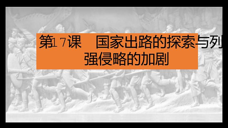 统编版必修中外历史纲要上册第17课 国家出路的探索与列强侵略的加剧 说课课件（26张PPT）01