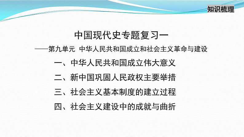 高中历史统编版（2019）必修中外历史纲要上中国现代史专题复习一 课件（17张ＰＰＴ）03