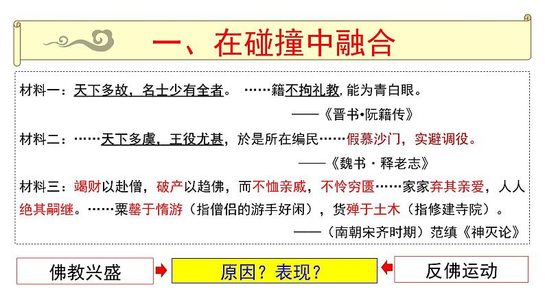 高中历史统编版纲要上第8课 三国至隋唐的文化 课件（19张PPT）05