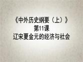 高中历史统编版纲要上第11课 辽宋夏金元的经济和社会 课件（共19张PPT）