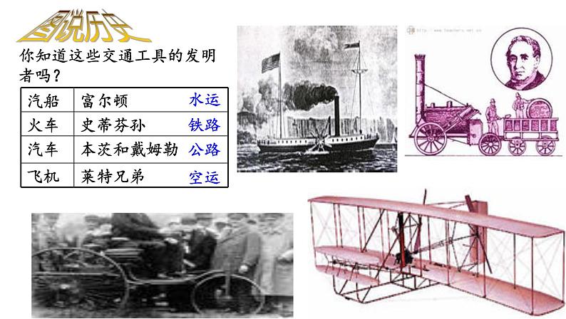 第15课 交通和通讯工具的进步课件PPT02