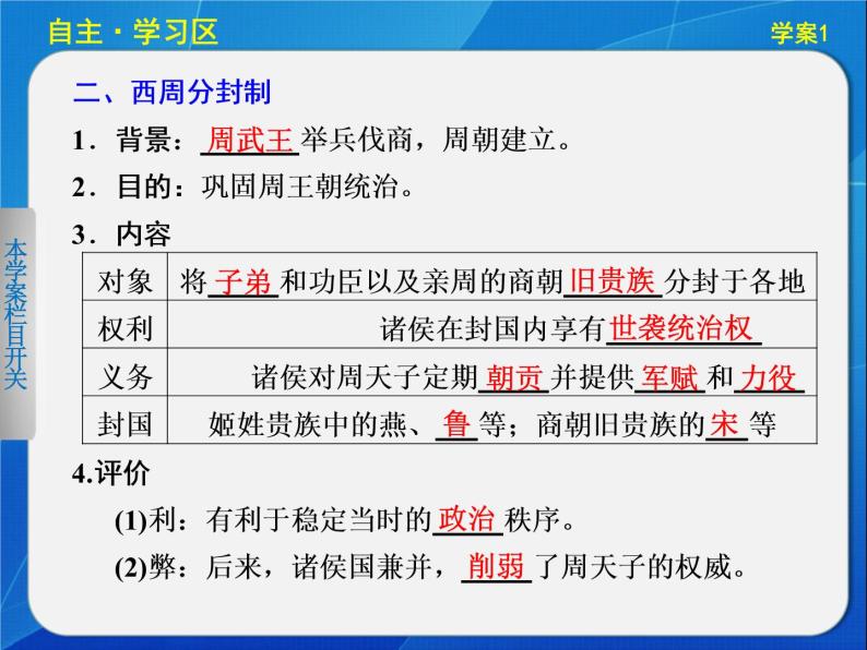 人民版必修一专题一 1.1 中国早期政治制度的特点 课件07