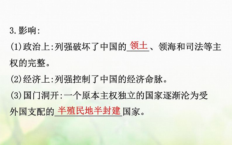 人民版必修一专题二近代中国维护国家主权的斗争2.1列强入侵与民族危机课件第6页