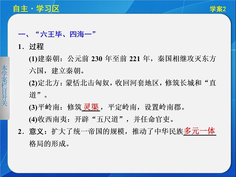 人民版必修一专题一1.2 走向“大一统”的秦汉政治 课件03