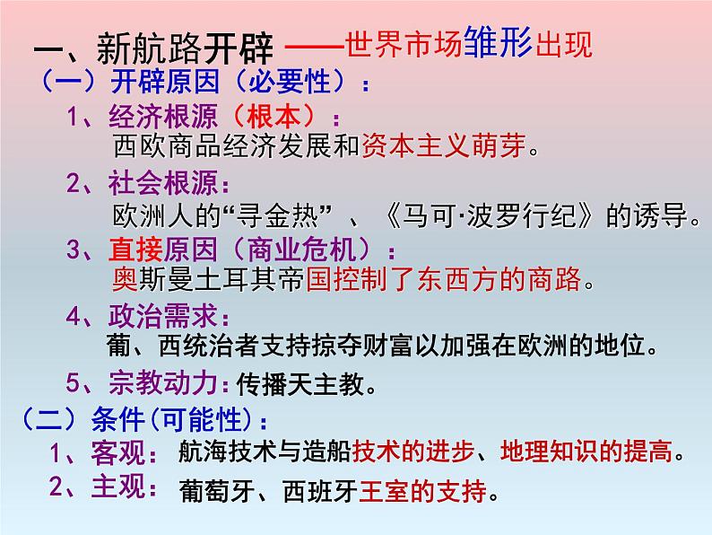 高中历史人教版新课标必修二第二单元资本主义世界市场的形成与发展复习课件（共37张PPT）第3页