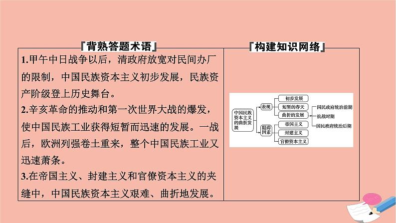 高中历史第三单元近代中国经济结构的变动与资本主义的曲折发展第10课中国民族资本主义的曲折发展课件新人教版必修2第2页