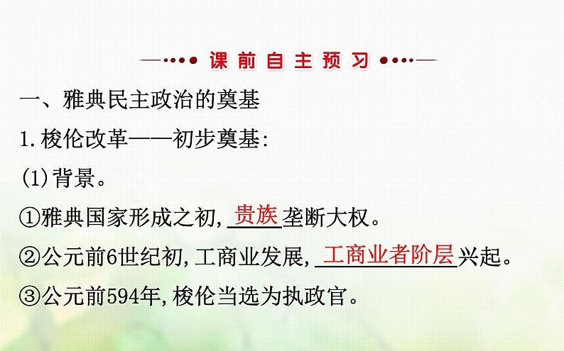 各版本通用高中历史必修一专题六古代希腊罗马的政治文明6.2卓尔不群的雅典课件第3页