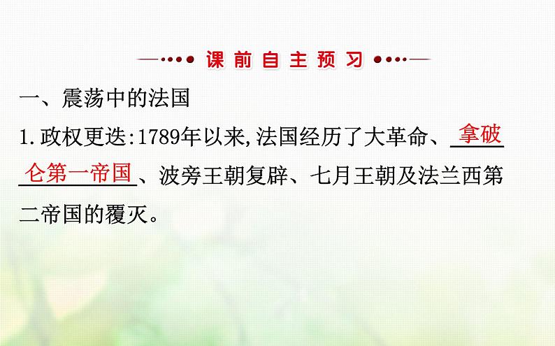 各版本通用高中历史必修一专题七近代西方民主政治的确立与发展7.3民主政治的扩展课件第3页