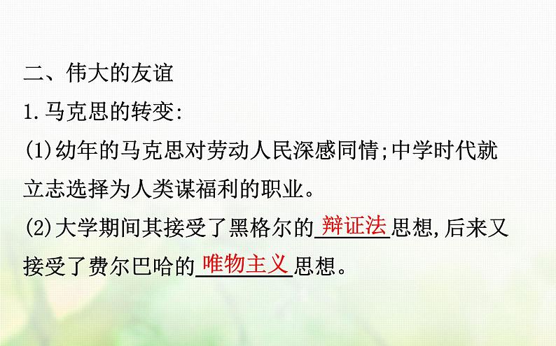 各版本通用高中历史专题八解放人类的阳光大道8.1马克思主义的诞生课件必修1第7页