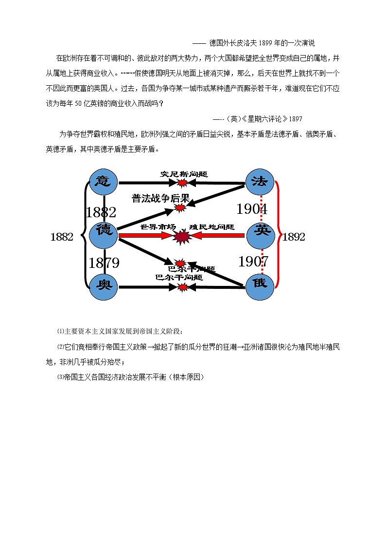 第14课 第一次世界大战与战后国际秩序 课件+教学设计（含素材）（2）-部编版高中历史必修中外历史纲要下03