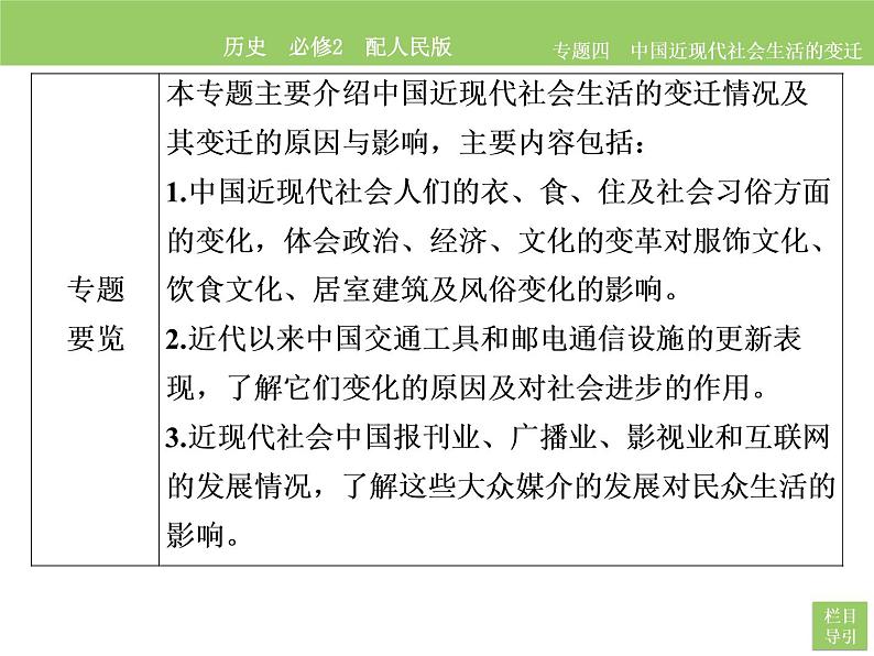 人民版历史必修2专题四4.1物质生活和社会习俗的变迁 课件PPT03