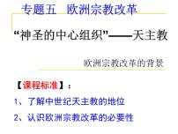 人民版选修1 历史上重大改革的回眸一 神圣的中心组织--天主教教课ppt课件