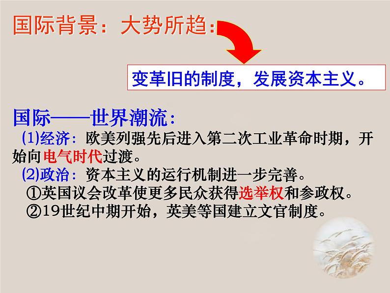 人民版高中历史选修一9.1酝酿中的变革 课件PPT07