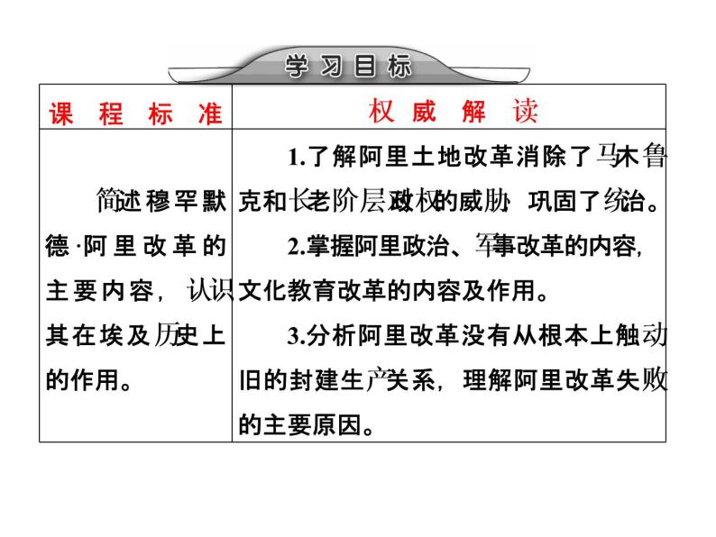 人民版高中历史选修一6.2中兴埃及的改革 课件PPT02