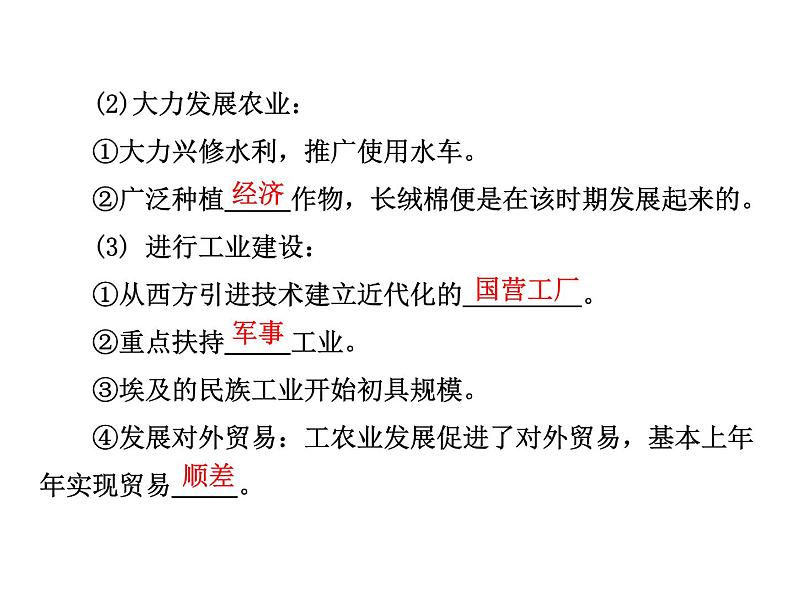 人民版高中历史选修一6.2中兴埃及的改革 课件PPT05