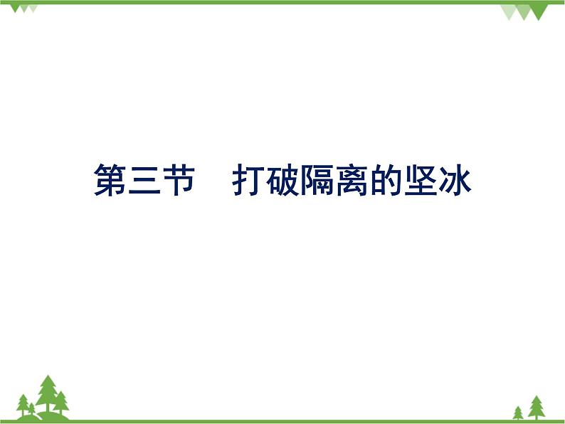 人民版高中历史必修三8.3 打破隔离的坚冰 课件PPT02