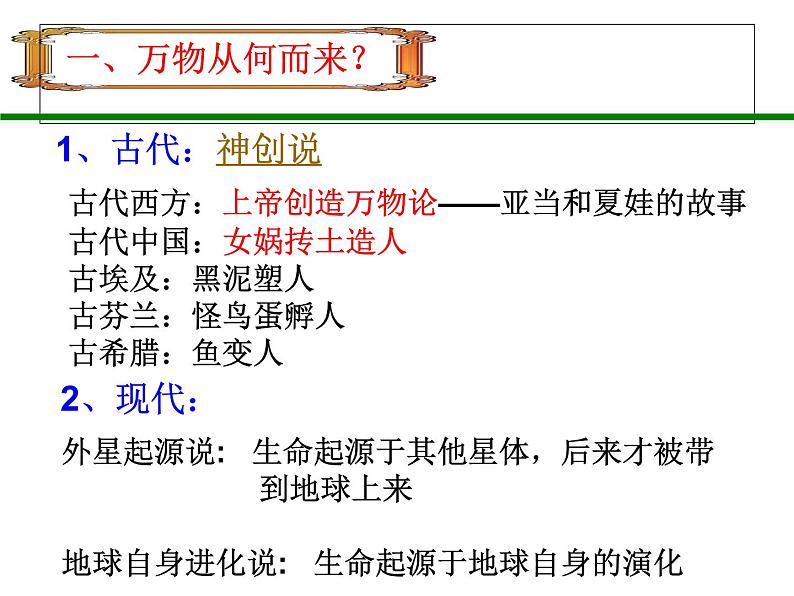 人民版高中历史必修三7.2追寻生命的起源 课件PPT04