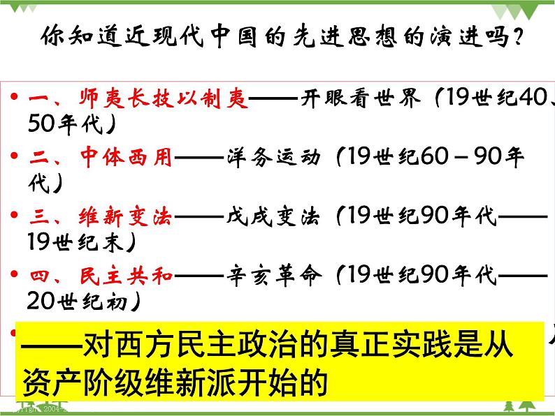 人民版高中历史选修二2.4近代中国创建民主制度的斗争课件PPT第2页