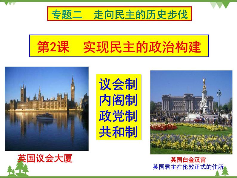 人民版高中历史选修二2.2实现民主的政治构建 课件PPT01