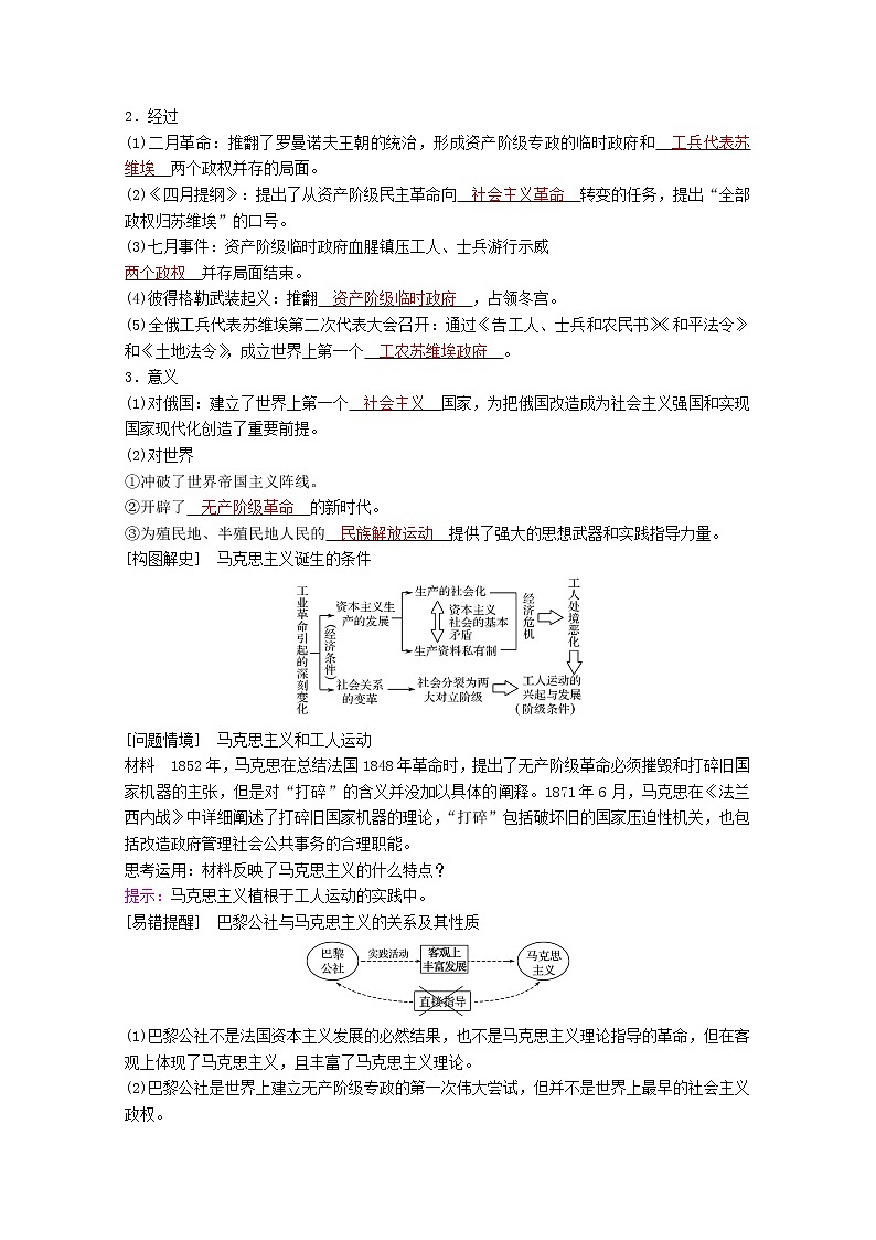 高考历史一轮复习专题四古代希腊罗马和近代西方的政治文明第15讲解放人类的阳光大道学案含解析人民版第2页