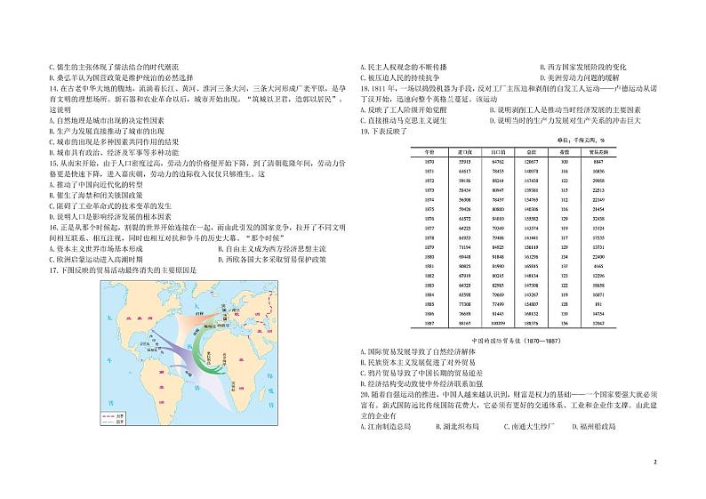 历史试卷第2页