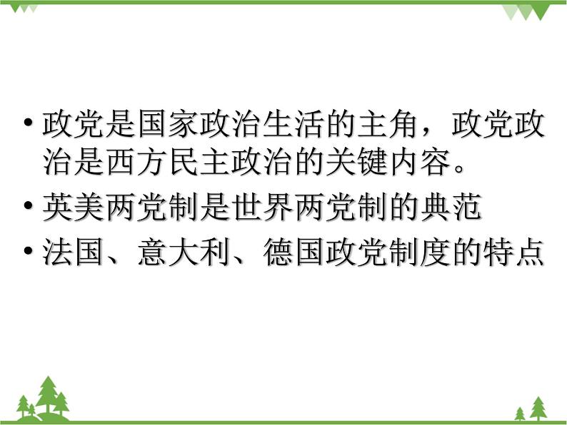 人民版高中历史选修二4.2竞争基础上的政党政治 课件03