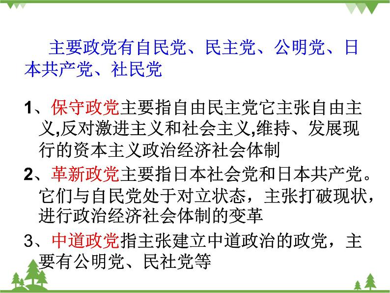 人民版高中历史选修二4.3日本民主政治的发展 课件08