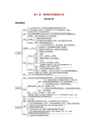 2022高考历史一轮复习思维导图纲要下第二单元走向整体的世界和资本主义制度的确立5欧洲的思想解放运动含解析