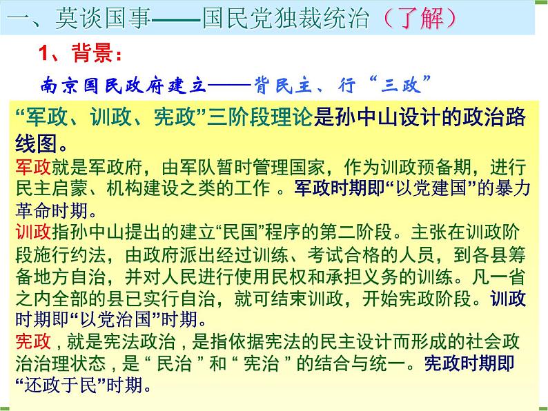 人民版高中历史选修二5.4反对国民党独裁统治的斗争课件03