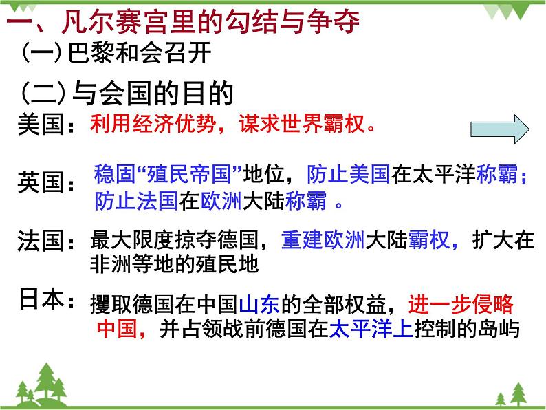 人民版高中历史选修三2.1凡尔赛——华盛顿体系点形成 课件07