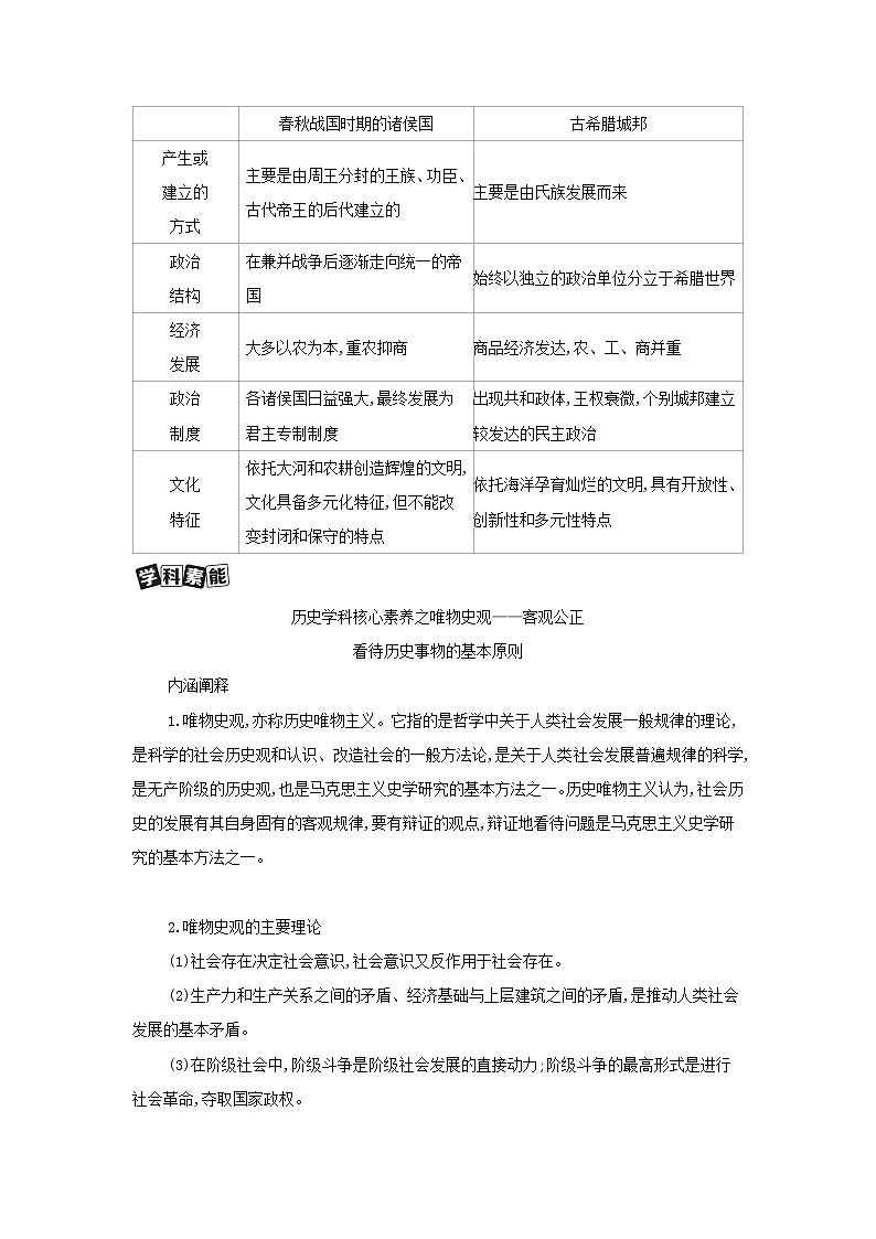 通史版2022版高考历史总复习专题一中华文明的起源与奠基__先秦时期专题优化提升教案第3页