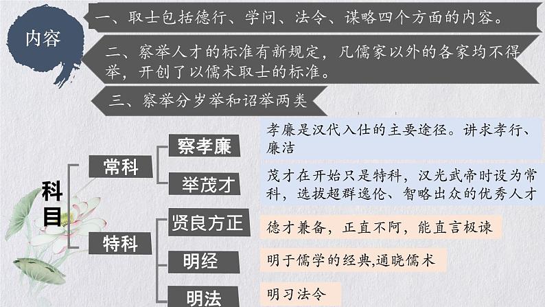 2021-2022学年部编版选择性必修一第5课 中国古代官员的选拔与管理 课件（共47张PPT）第7页