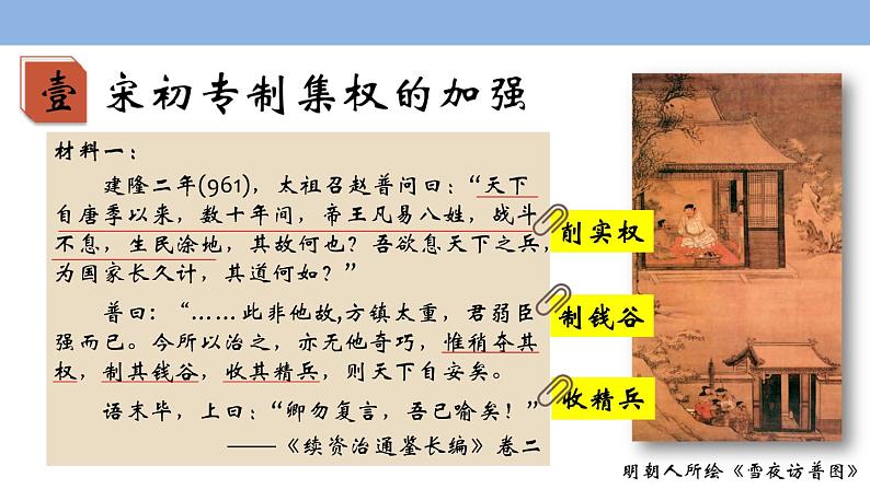 2021-2022学年部编版中外历史纲要上 第9课 两宋的政治和军事 课件（34张PPT）第5页