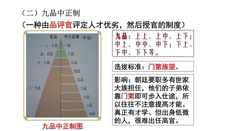 2021-2022学年部编版中外历史纲要上 第7课 隋唐制度的变化与创新 课件（45张PPT）第8页