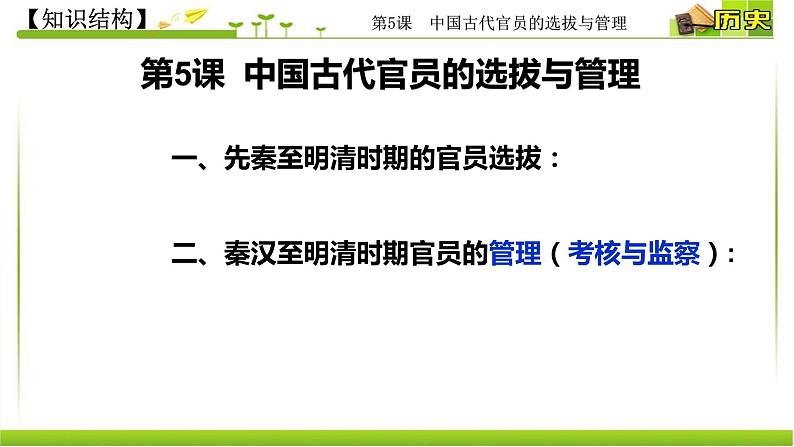 2021-2022学年选择性必修一 第5课 中国古代官员的选拔与管理 课件（27张PPT）第4页