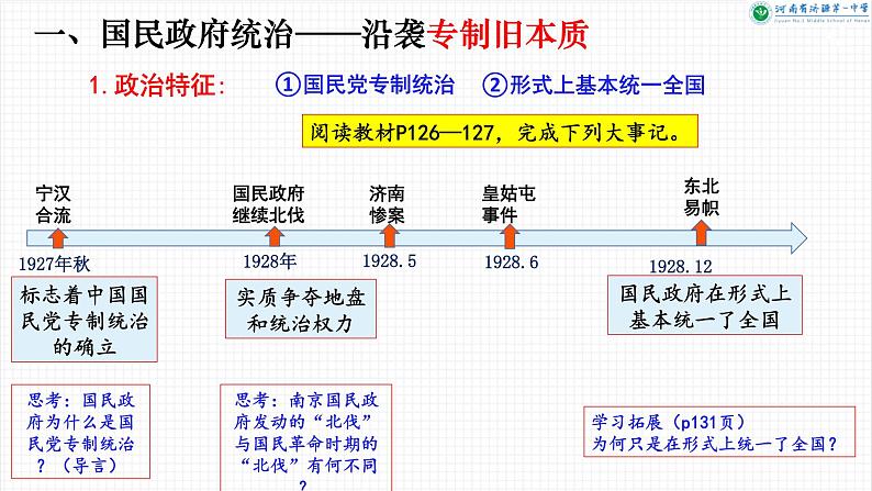 第22课 南京国民政府的统治和中国共产党开辟革命新道路 课件--2021-2022学年统编版（2019）高中历史必修中外历史纲要上册第3页