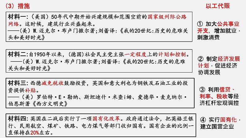 2021-2022学年统编版（2019）高中历史必修中外历史纲要下 第19课 资本主义国家的新变化 课件（15张PPT）第5页