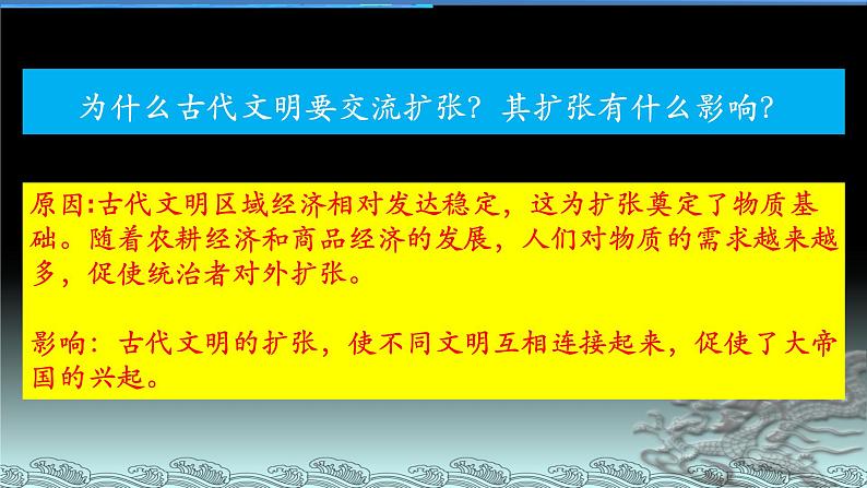 2021-2022学年统编版（2019）高中历史必修中外历史纲要下 第2课古代世界的帝国与文明的交流课件（18张PPT）08