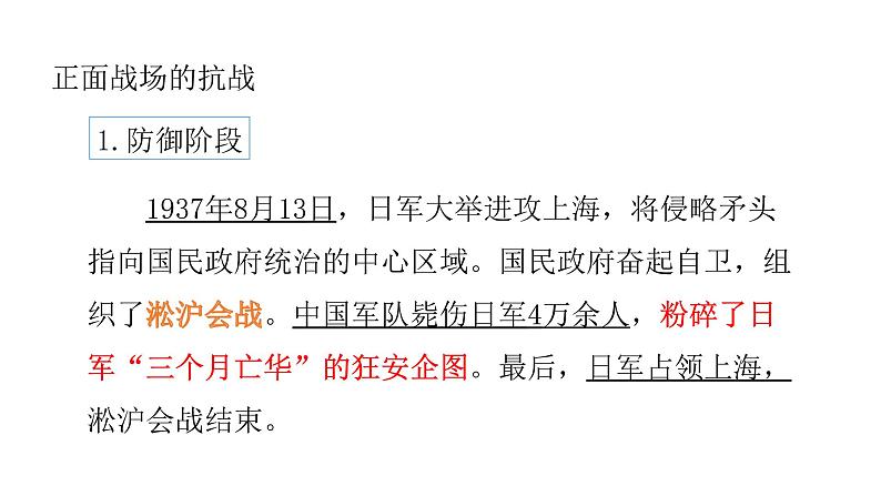 2021-2022中外历史纲要上第24课正面战场、敌后战场和抗日战争的胜利课件PPT第3页