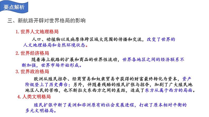 必修2历史新教材人教第三单元走向整体的世界复习课件pptx_1107