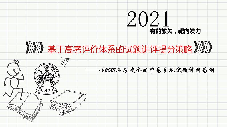 基于高考评价体系的试题讲评提分策略-以2021年历史全国甲卷主观试题评析为例课件PPT第1页