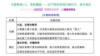 2022届高考二轮复习专题微课（三）古代商业从严格控制到打破时空、相对宽松 课件（张PPT）